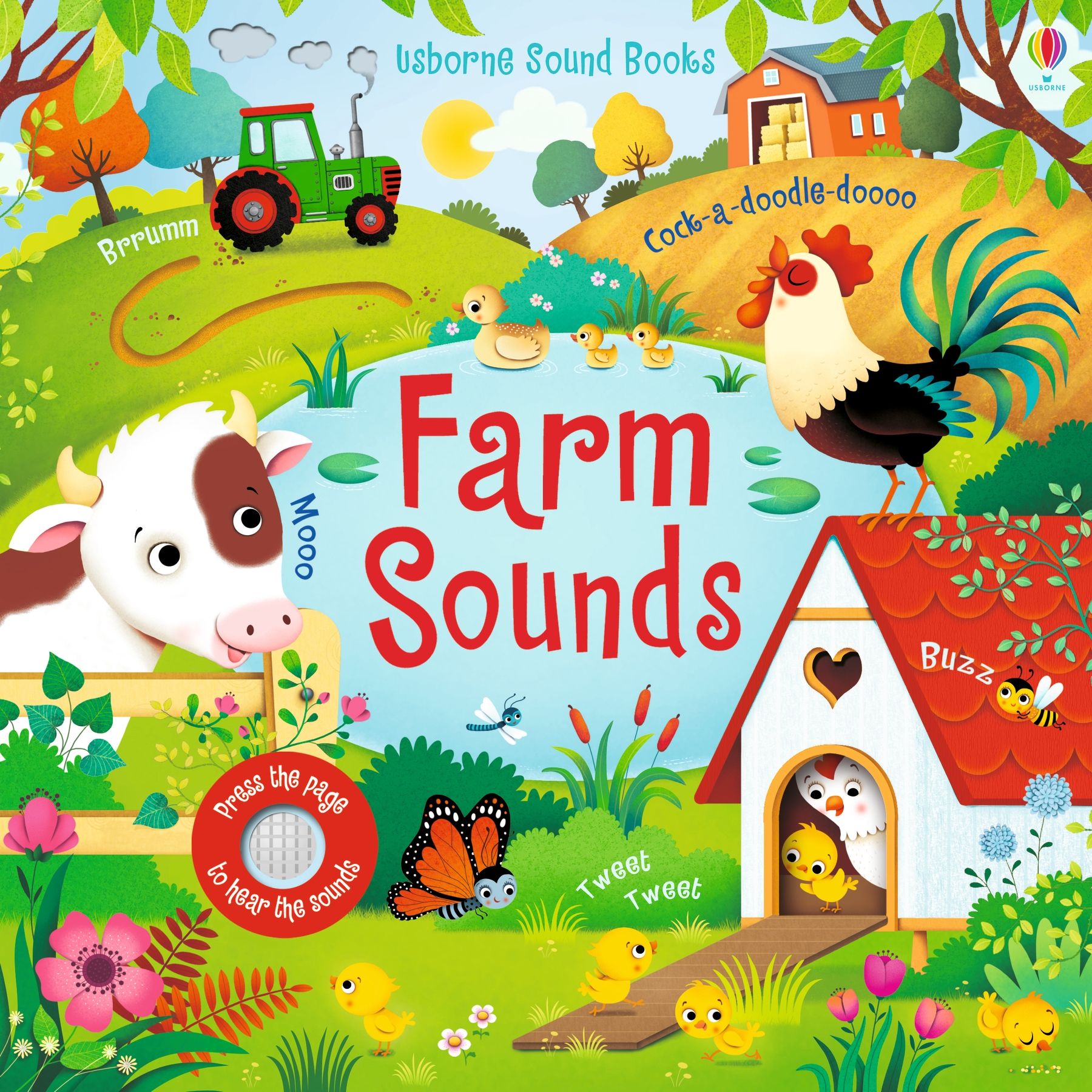 Carte cu sunete de la ferma, Farm Sounds, Usborne, +3 ani