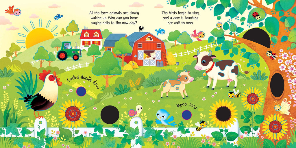 Carte cu sunete de la ferma, Farm Sounds, Usborne, +3 ani