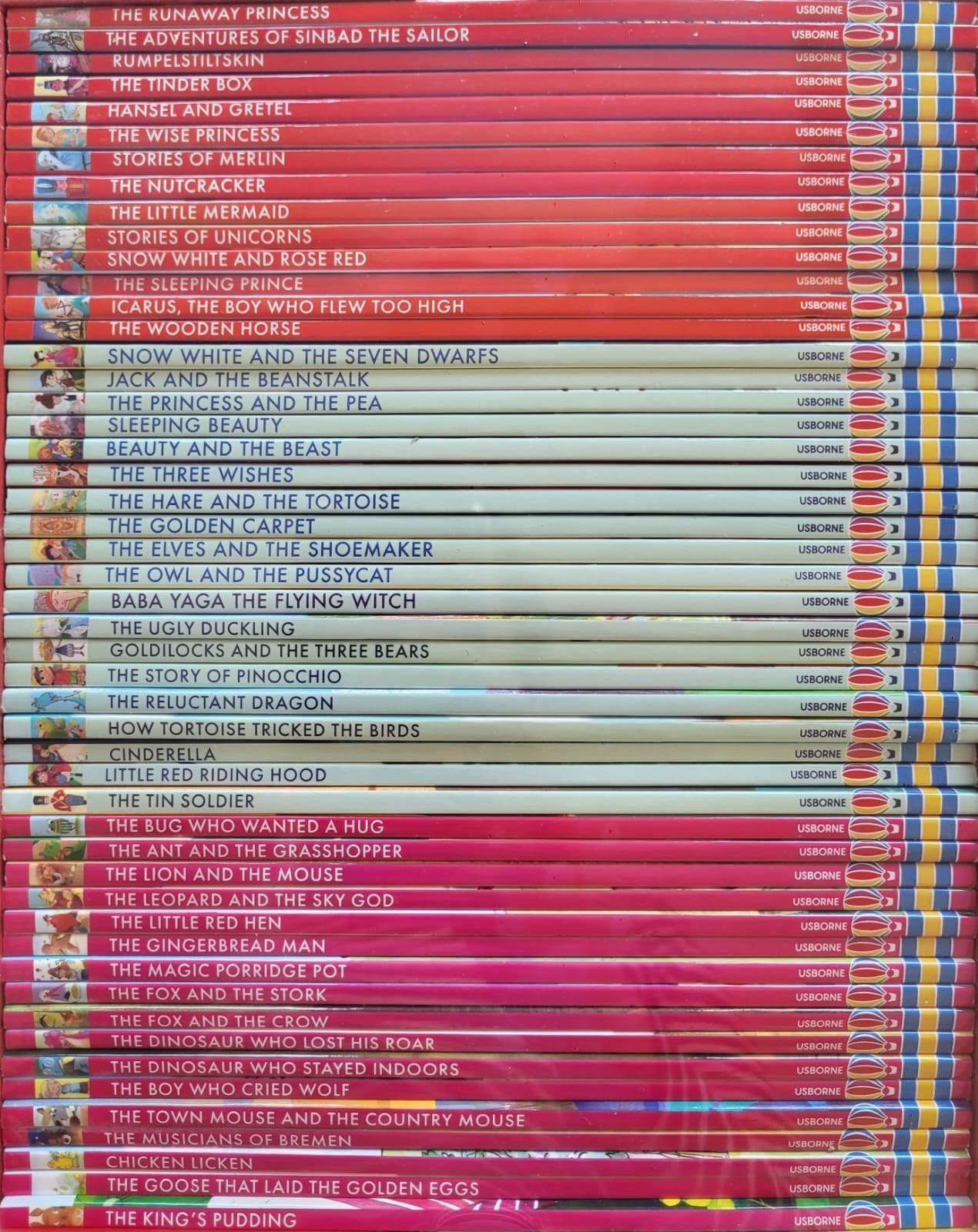 Set de 50 de carti de povesti Biblioteca mea, My first Reading Library, Usborne, +5 ani