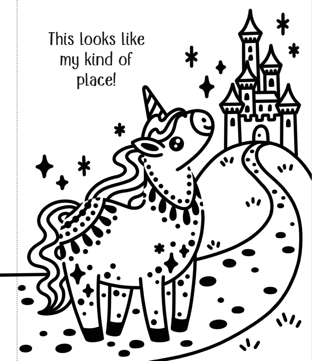 Carte de pictat cu apa cu unicorni First Magic Painting Cute Unicorns, Usborne, +3 ani