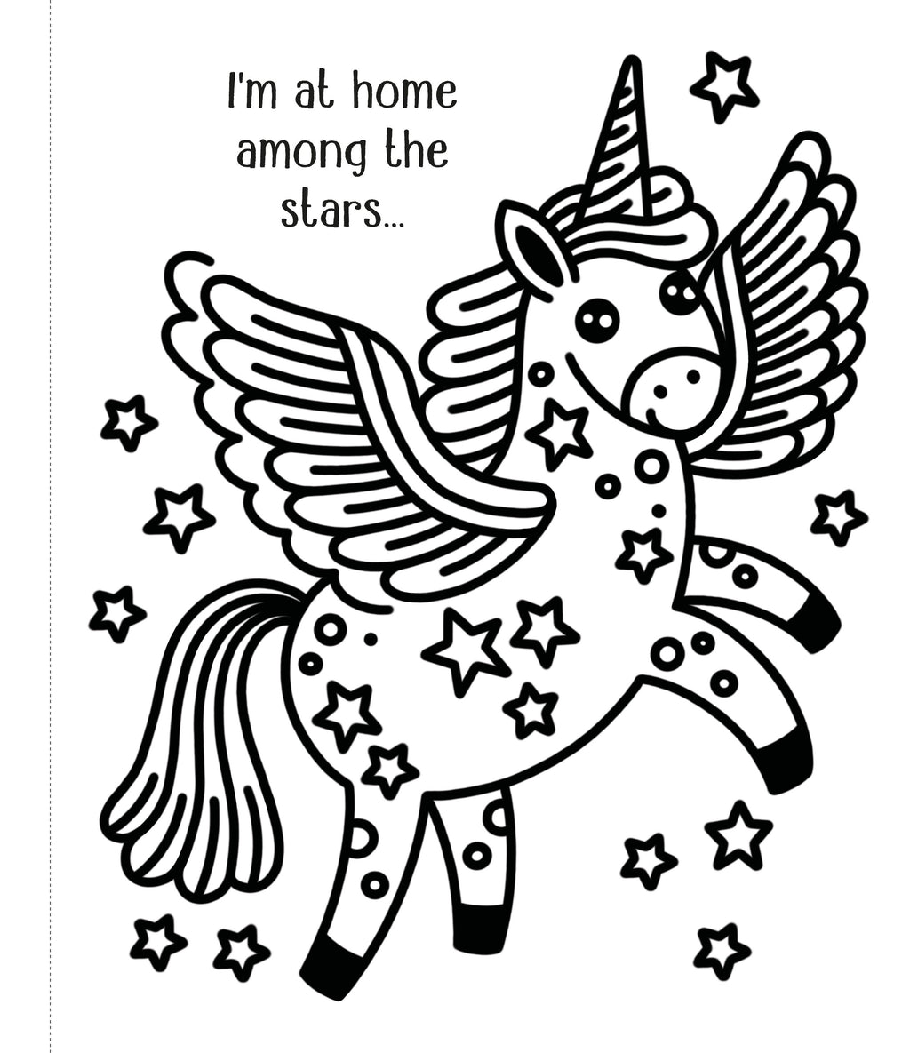 Carte de pictat cu apa cu unicorni First Magic Painting Cute Unicorns, Usborne, +3 ani