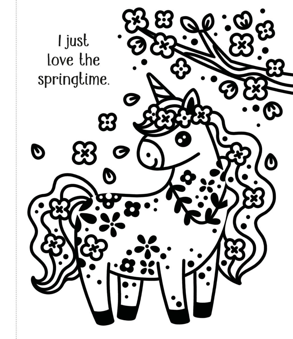 Carte de pictat cu apa cu unicorni First Magic Painting Cute Unicorns, Usborne, +3 ani