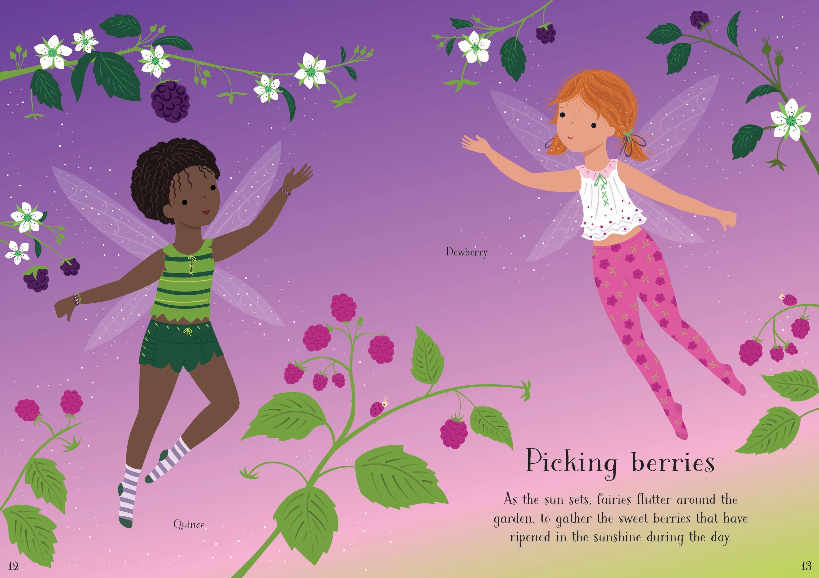 Carte cu stickere cu zana gradinii Little Sticker Dolly Dressing Garden Fairy, Usborne, +4 ani