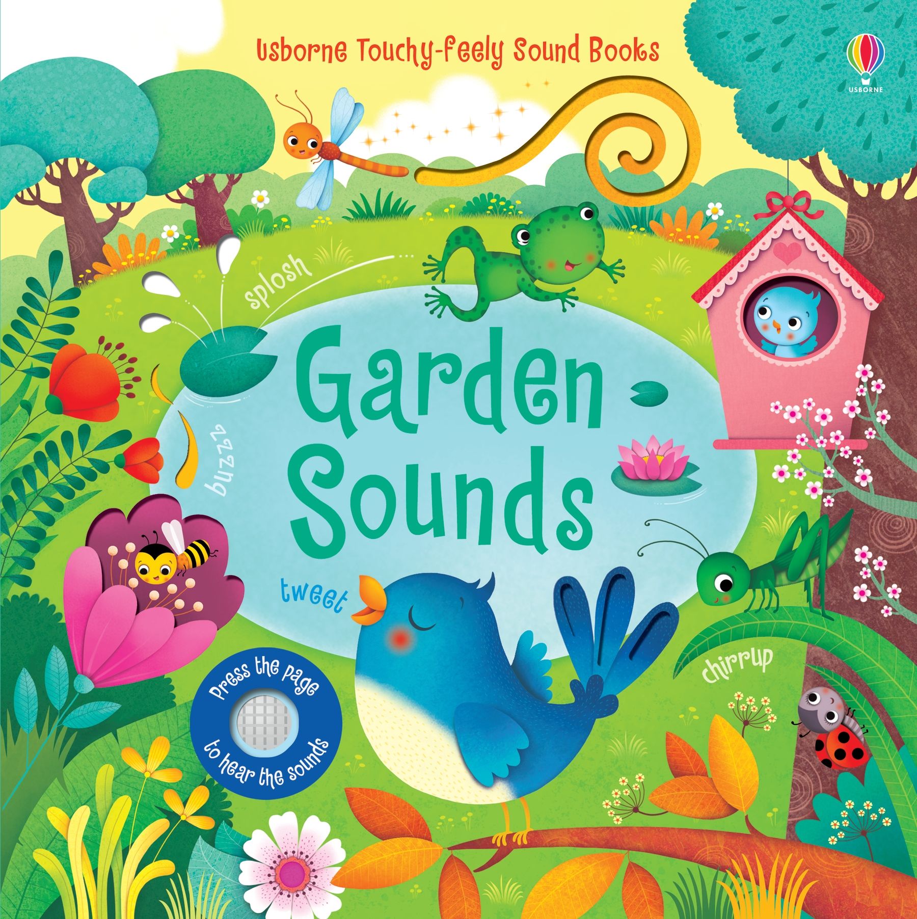 Carte cu sunete din gradina, Garden Sounds, Usborne, +3 ani