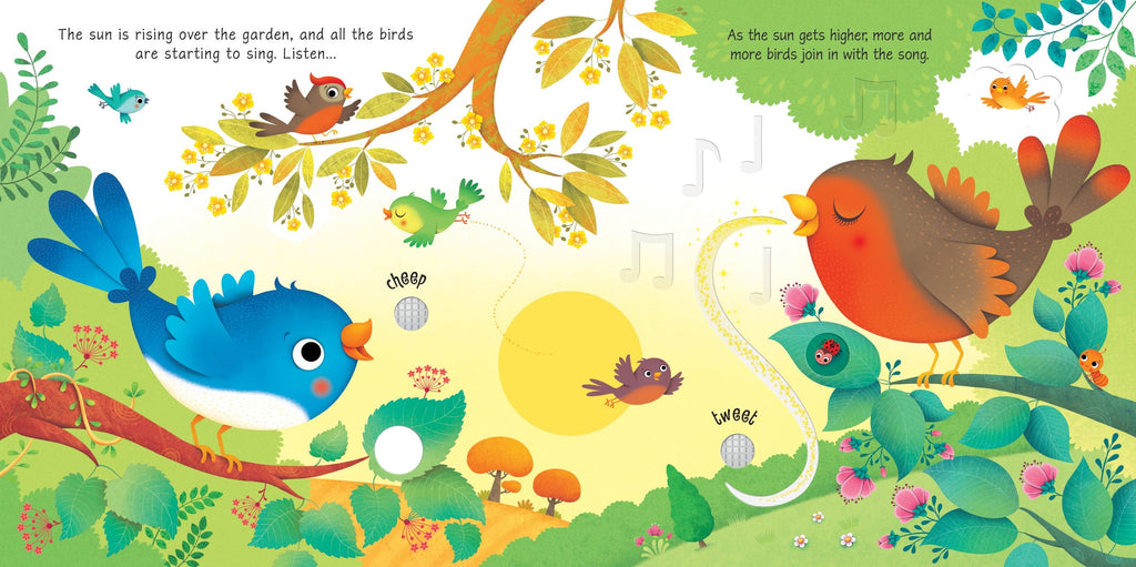 Carte cu sunete din gradina, Garden Sounds, Usborne, +3 ani