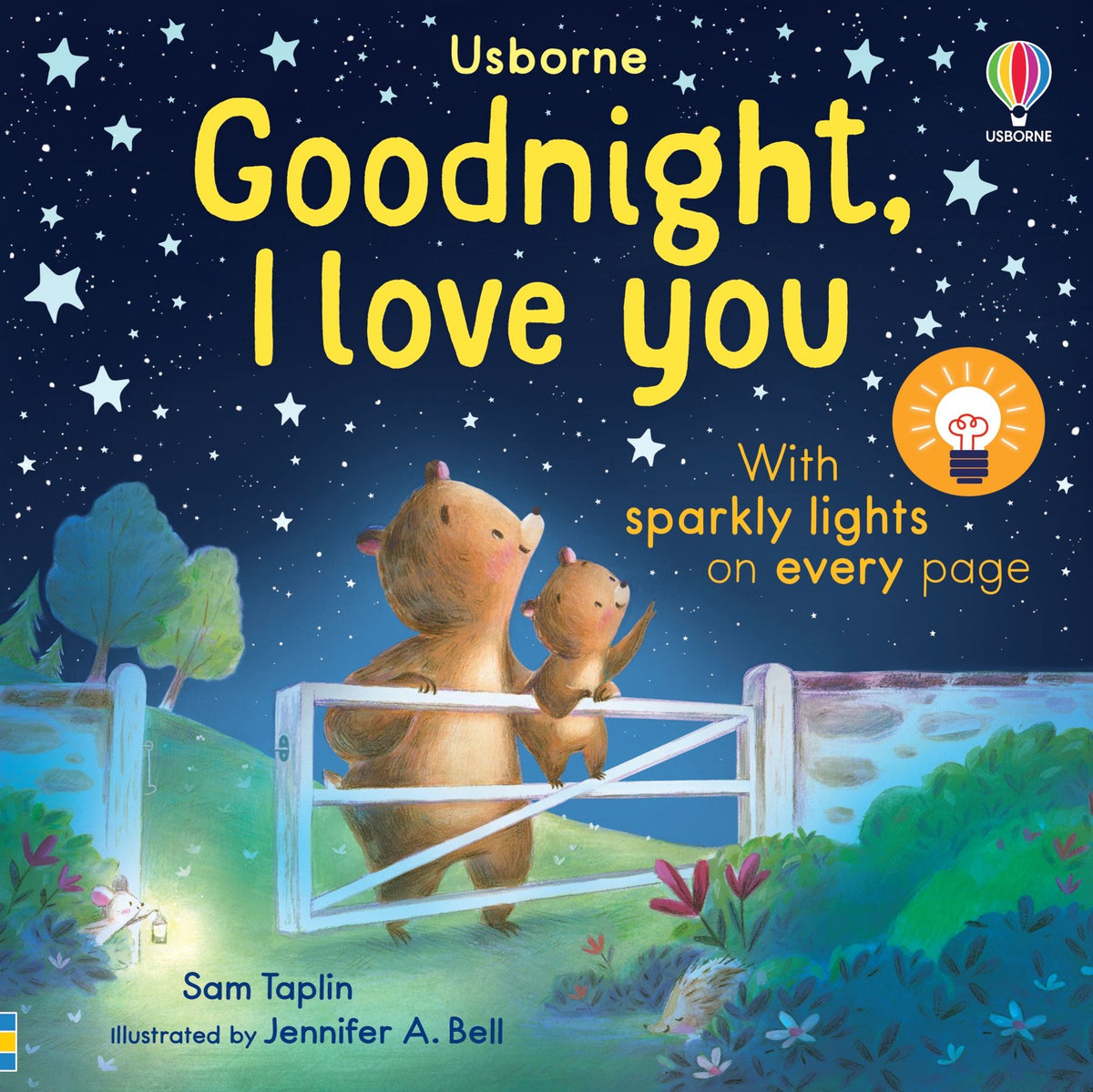 Carte cu luminite Goodnight, I Love You, Usborne, +6 luni
