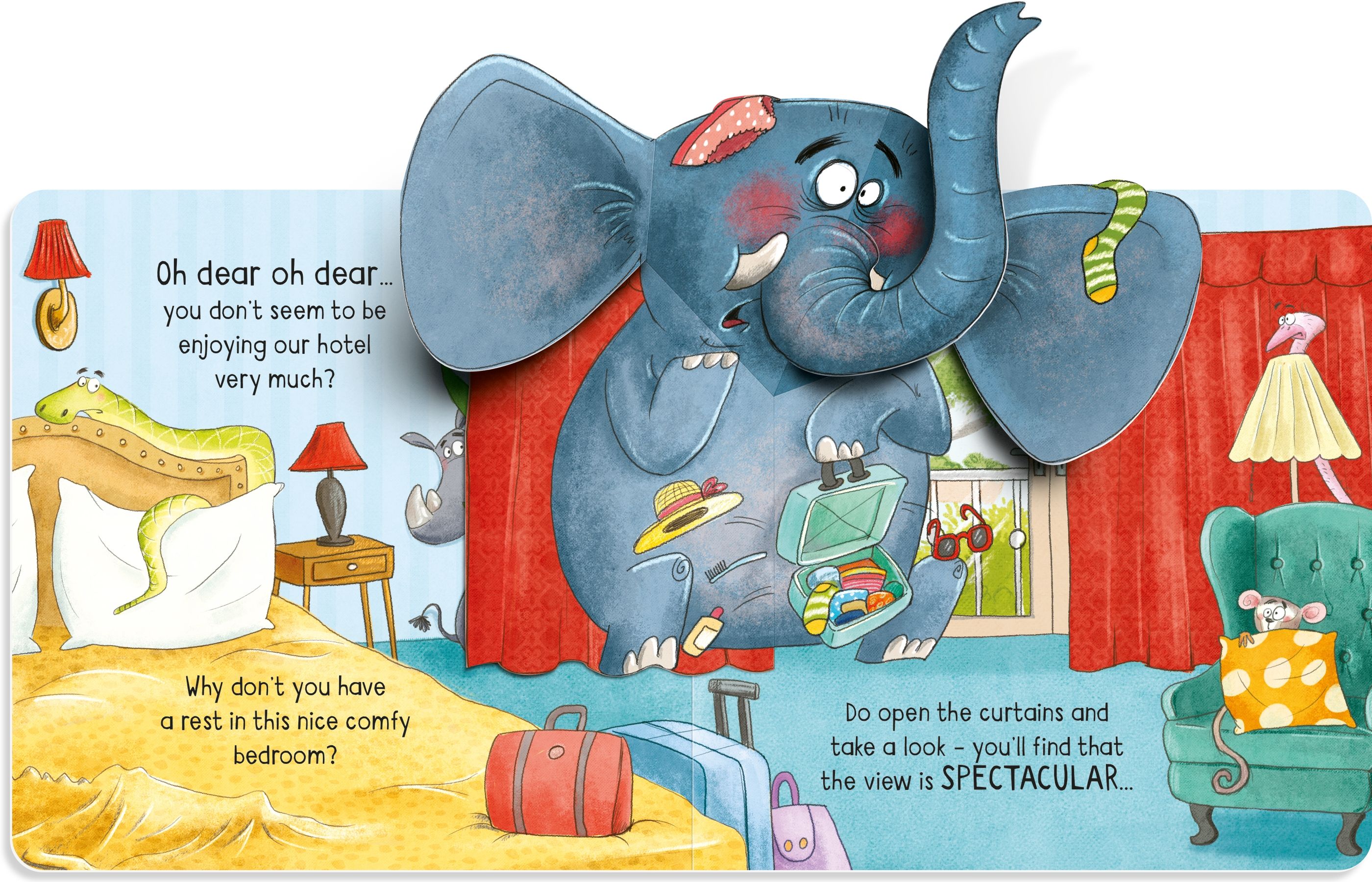 Carte de povesti amuzante cu pop-up-uri Există un hipopotam în toaleta mea, There's a Hippo in my Toilet, Usborne, +4 ani