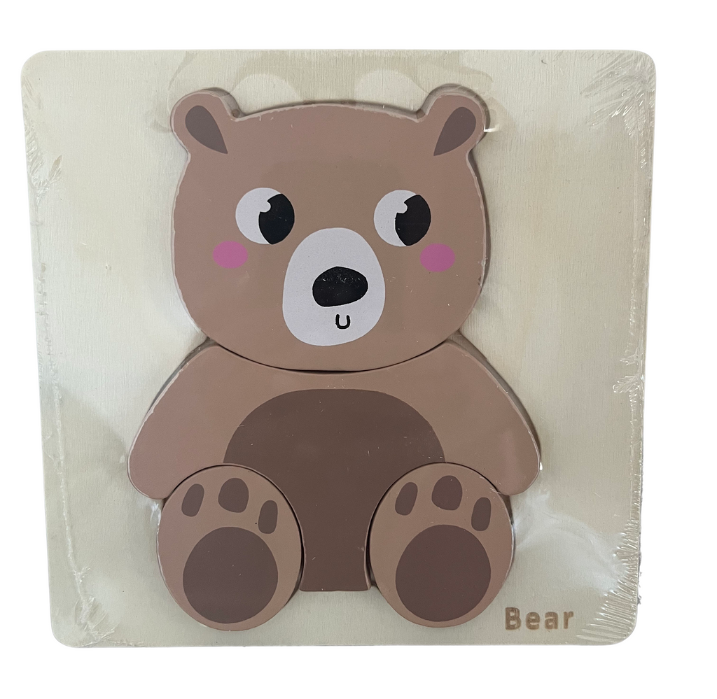 Set puzzle animale din lemn Montessori – 4 puzzle-uri a cate 4 piese