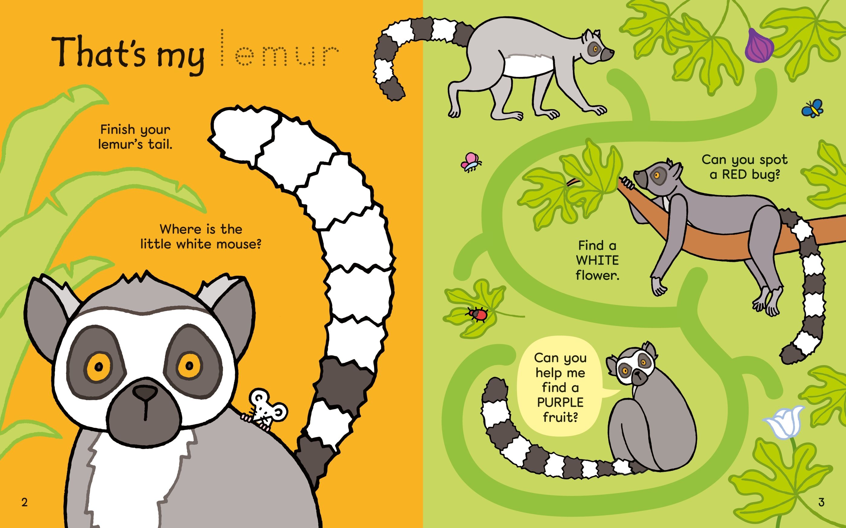 Carte de activitati cu animale din jungla, din colectia "That's not my...", Usborne, +2 ani