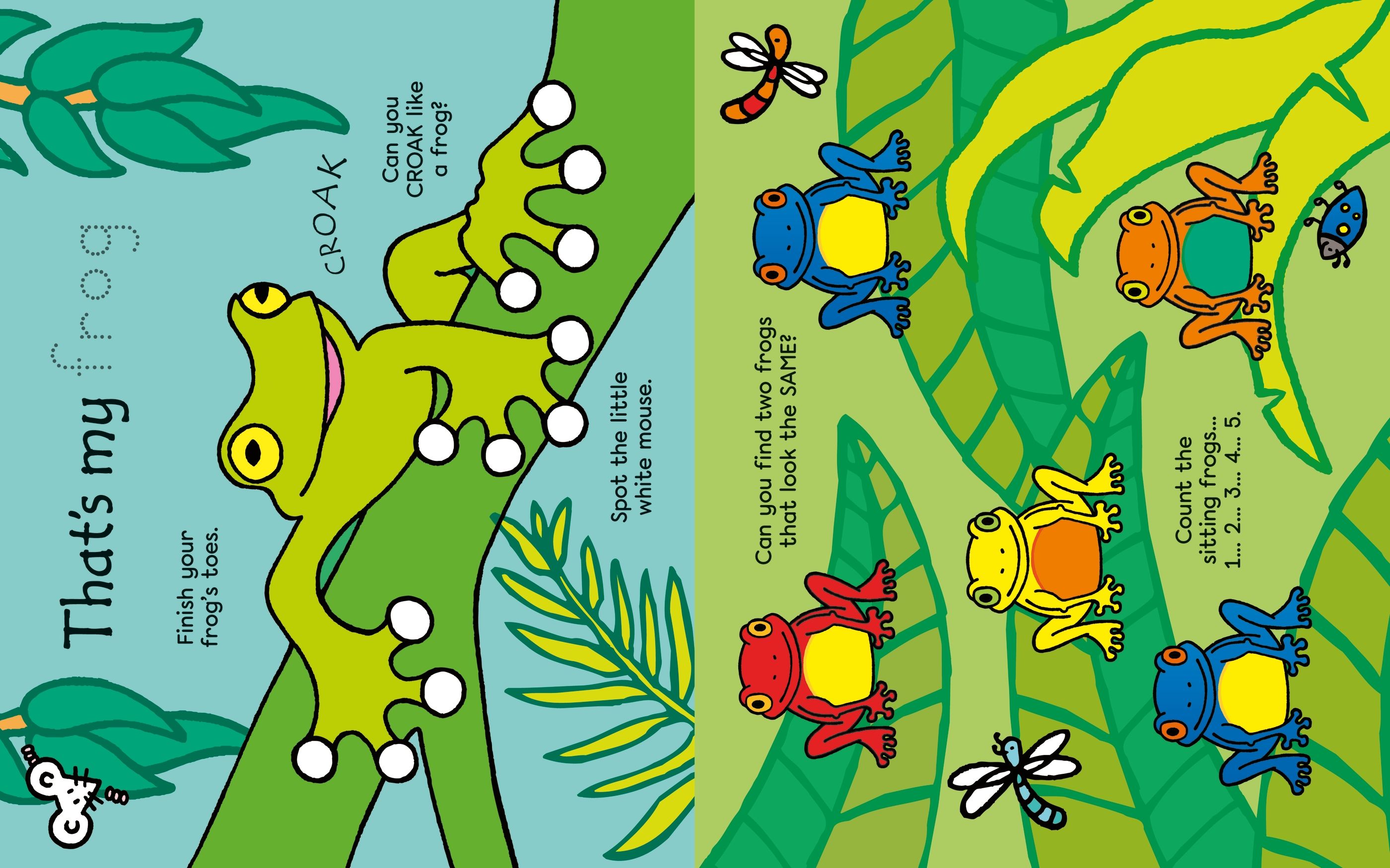 Carte de activitati cu animale din jungla, din colectia "That's not my...", Usborne, +2 ani