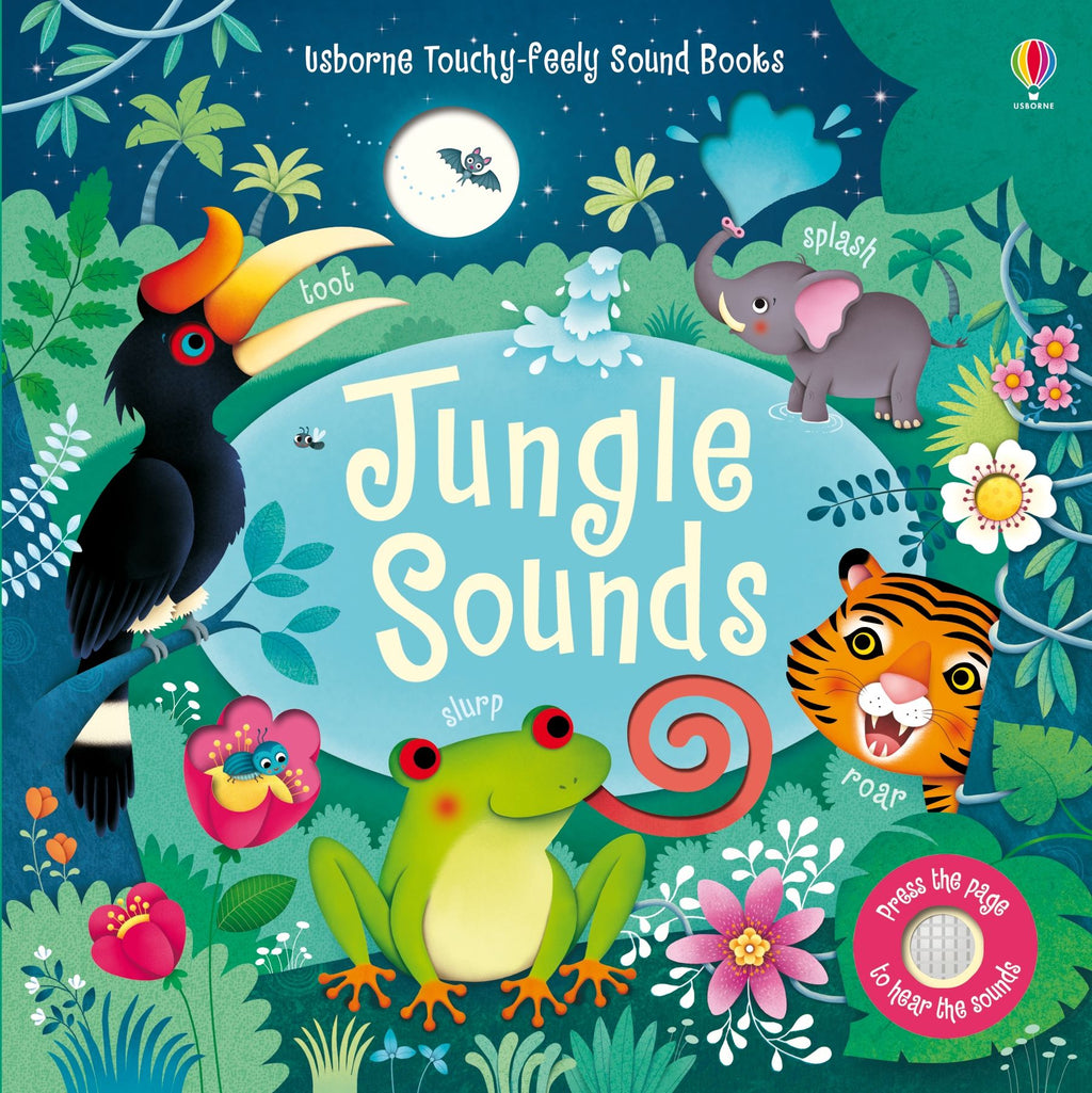 Carte cu sunete din jungla, Jungle Sounds, Usborne, +3 ani