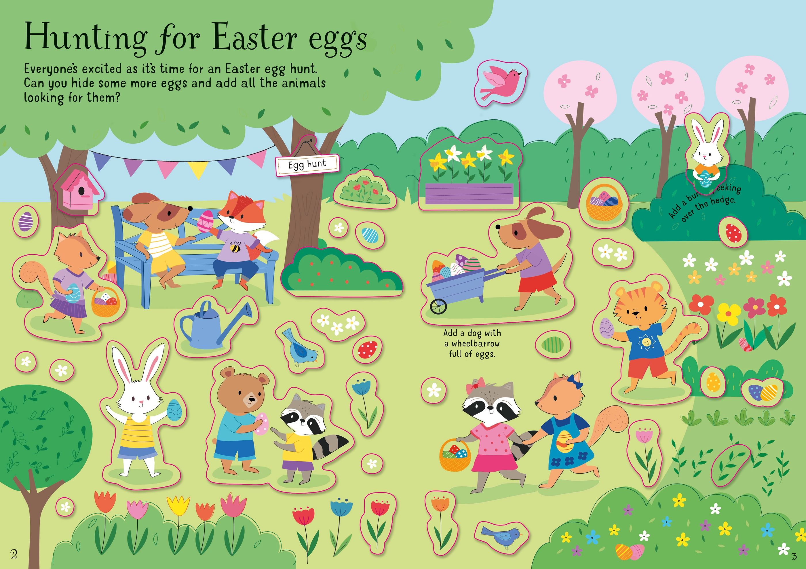 Carte cu peste 250 stickere de Paste, Little First Stickers Easter, Usborne, +3 ani