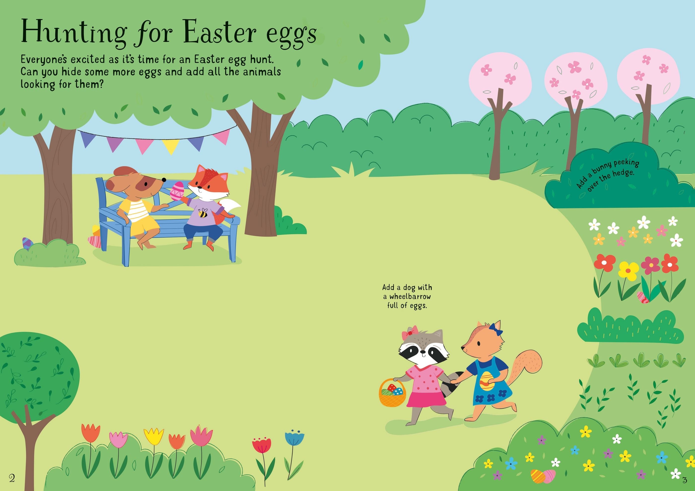 Carte cu peste 250 stickere de Paste, Little First Stickers Easter, Usborne, +3 ani