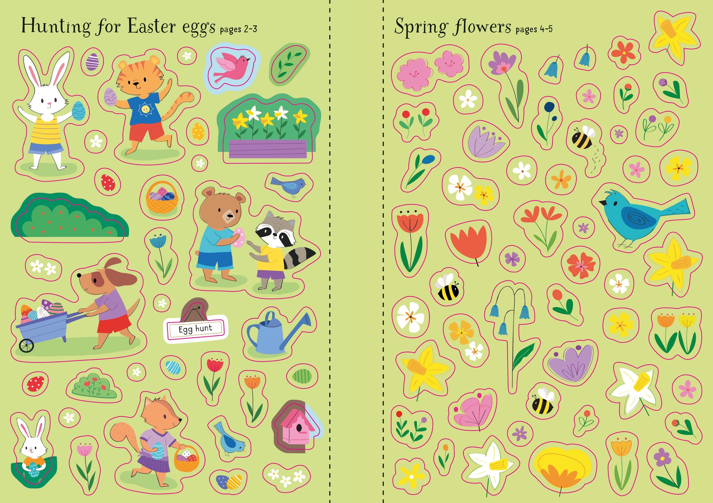 Carte cu peste 250 stickere de Paste, Little First Stickers Easter, Usborne, +3 ani