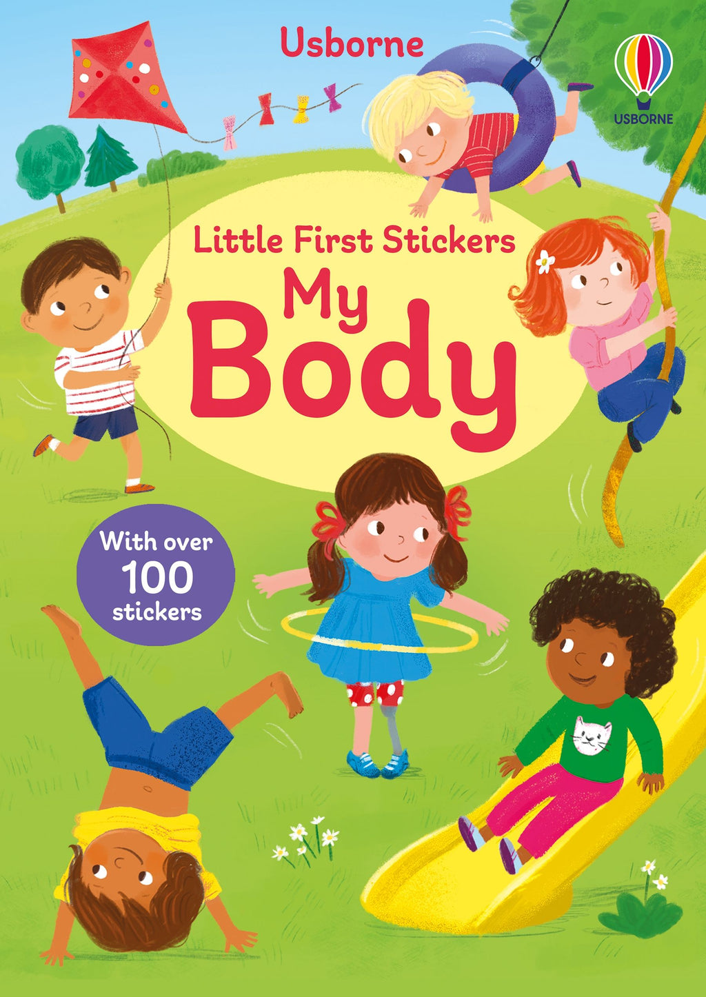Carte cu stickere Little First Stickers My Body, Usborne, +3 ani