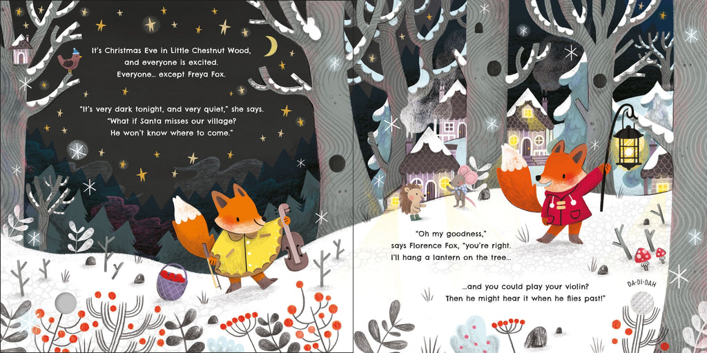 Carte interactiva cu lumini si sunete de Crăciun, Lights and Sounds Christmas, Usborne, +6 luni
