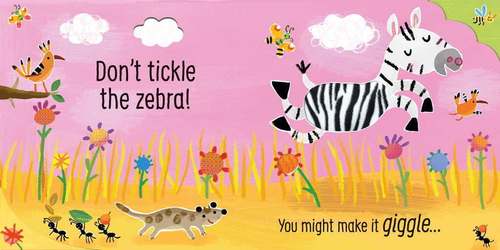 Carte senzoriala cu sunete Nu gadila leul!, Don't Tickle the Lion, Usborne, +6 luni