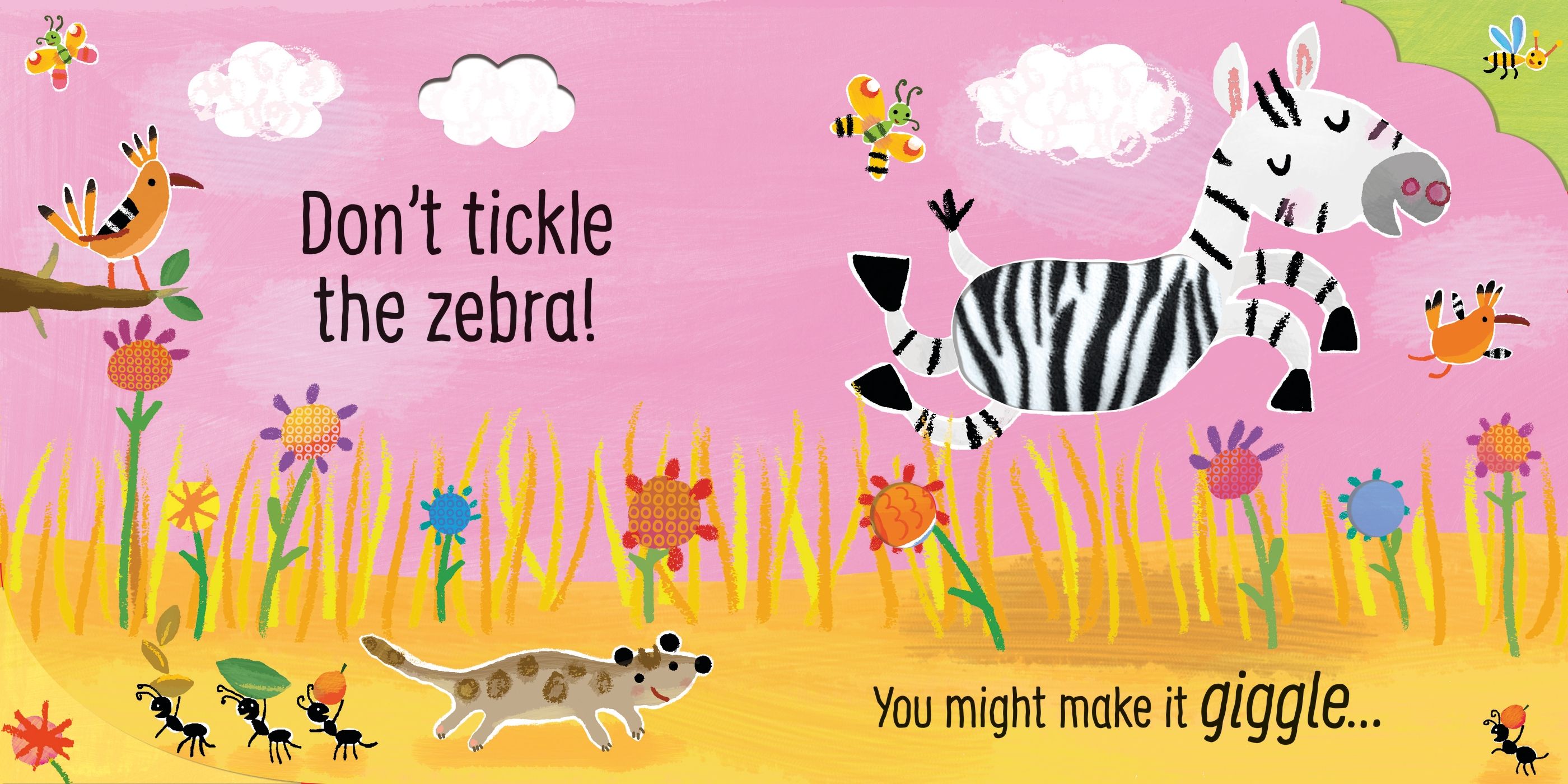 Carte senzoriala cu sunete Nu gadila leul!, Don't Tickle the Lion, Usborne, +6 luni
