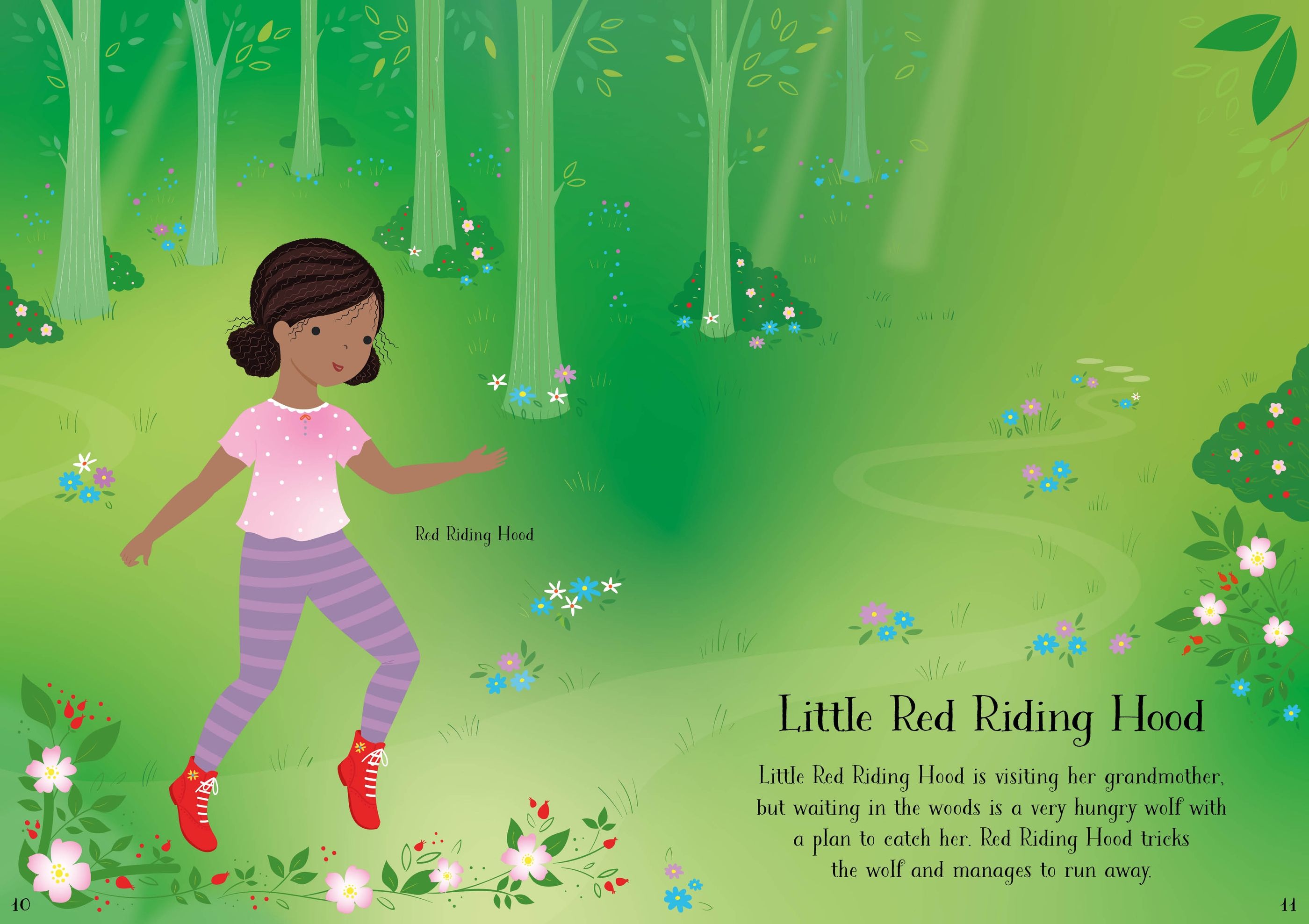 Carte cu stickere si povesti, Little Sticker Dolly Dressing Fairy Tales, Usborne, +4 ani