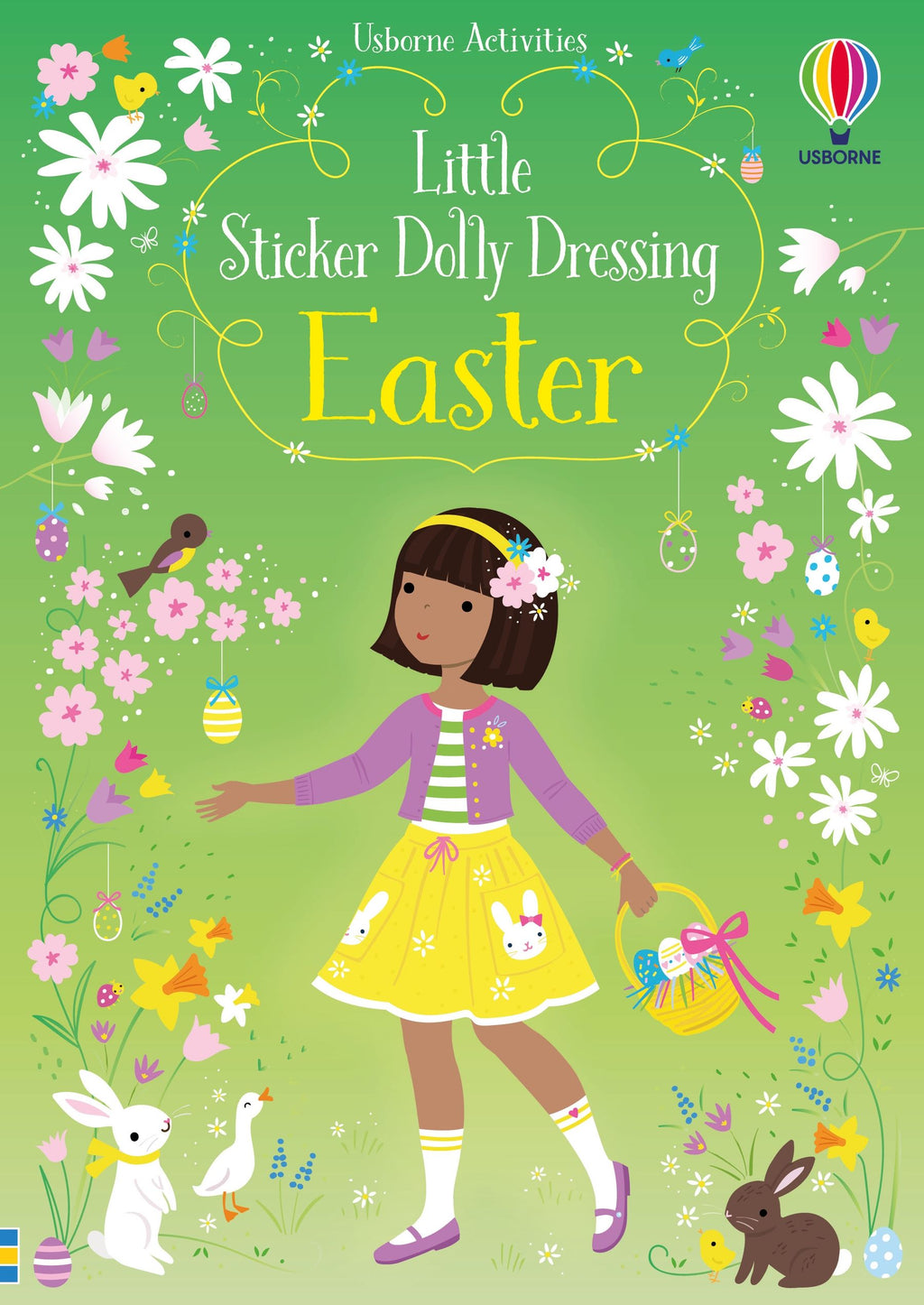 Carte cu stickere Little Sticker Dolly Dressing Easter, Usborne, +4 ani