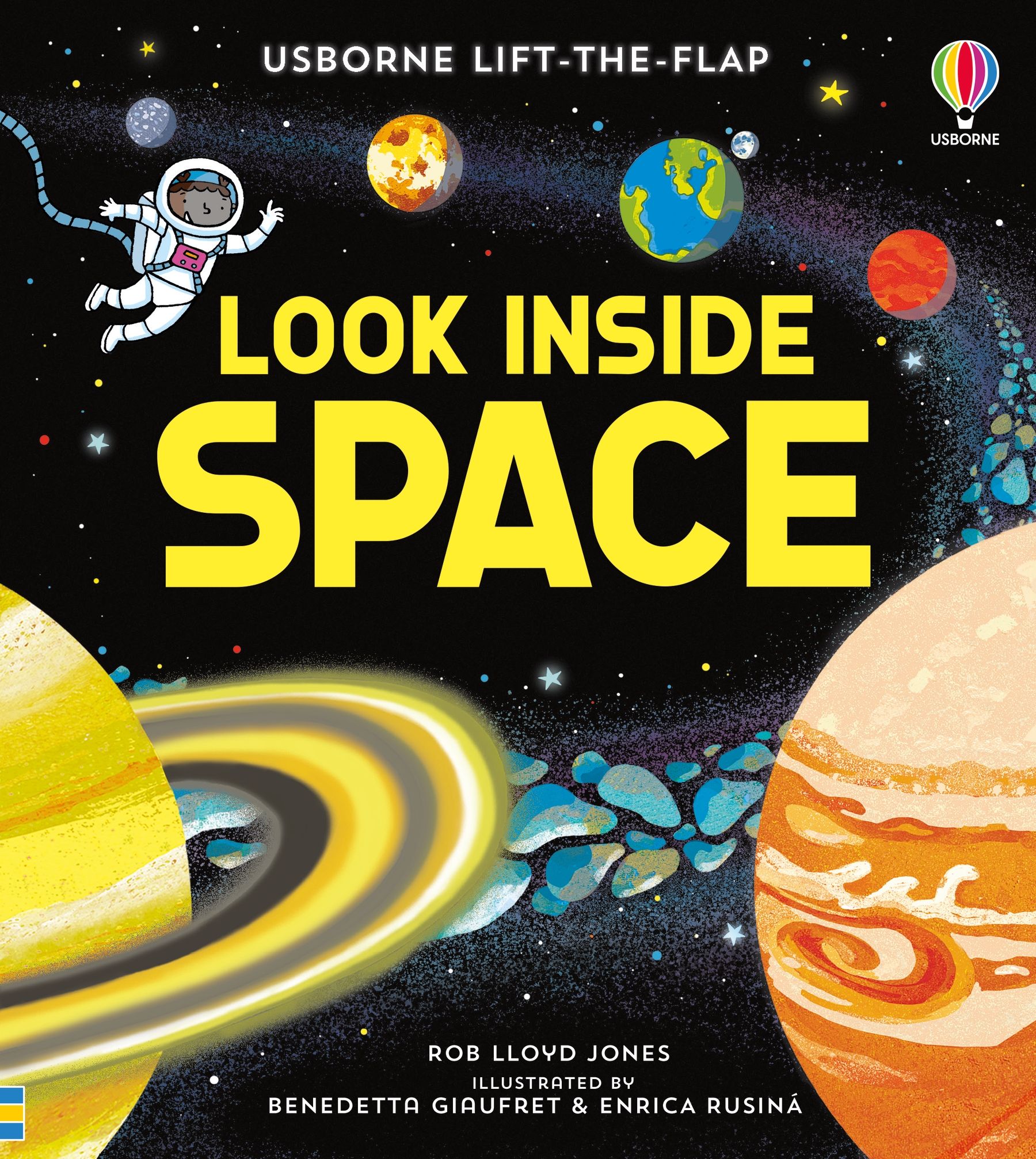 Carte cu clapete Priveste in interiorul spatiului, Look Inside Space, Usborne, +5 ani