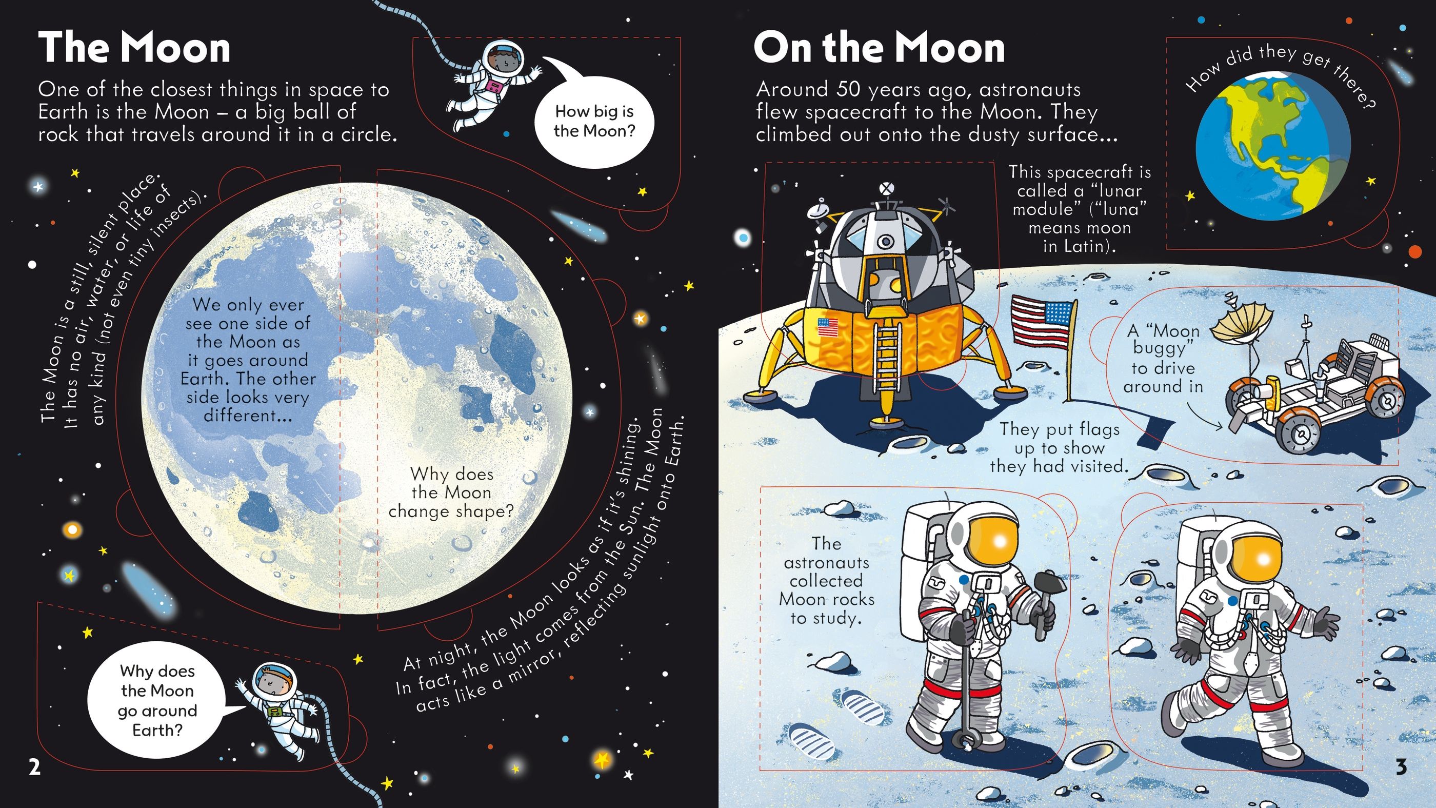 Carte cu clapete Priveste in interiorul spatiului, Look Inside Space, Usborne, +5 ani