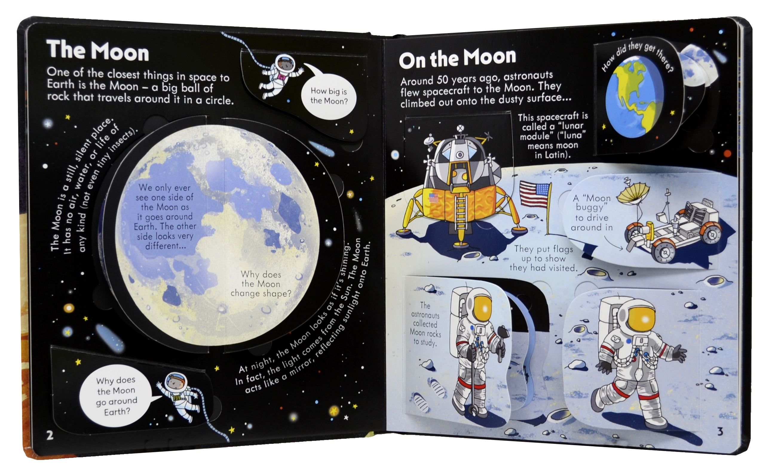 Carte cu clapete Priveste in interiorul spatiului, Look Inside Space, Usborne, +5 ani