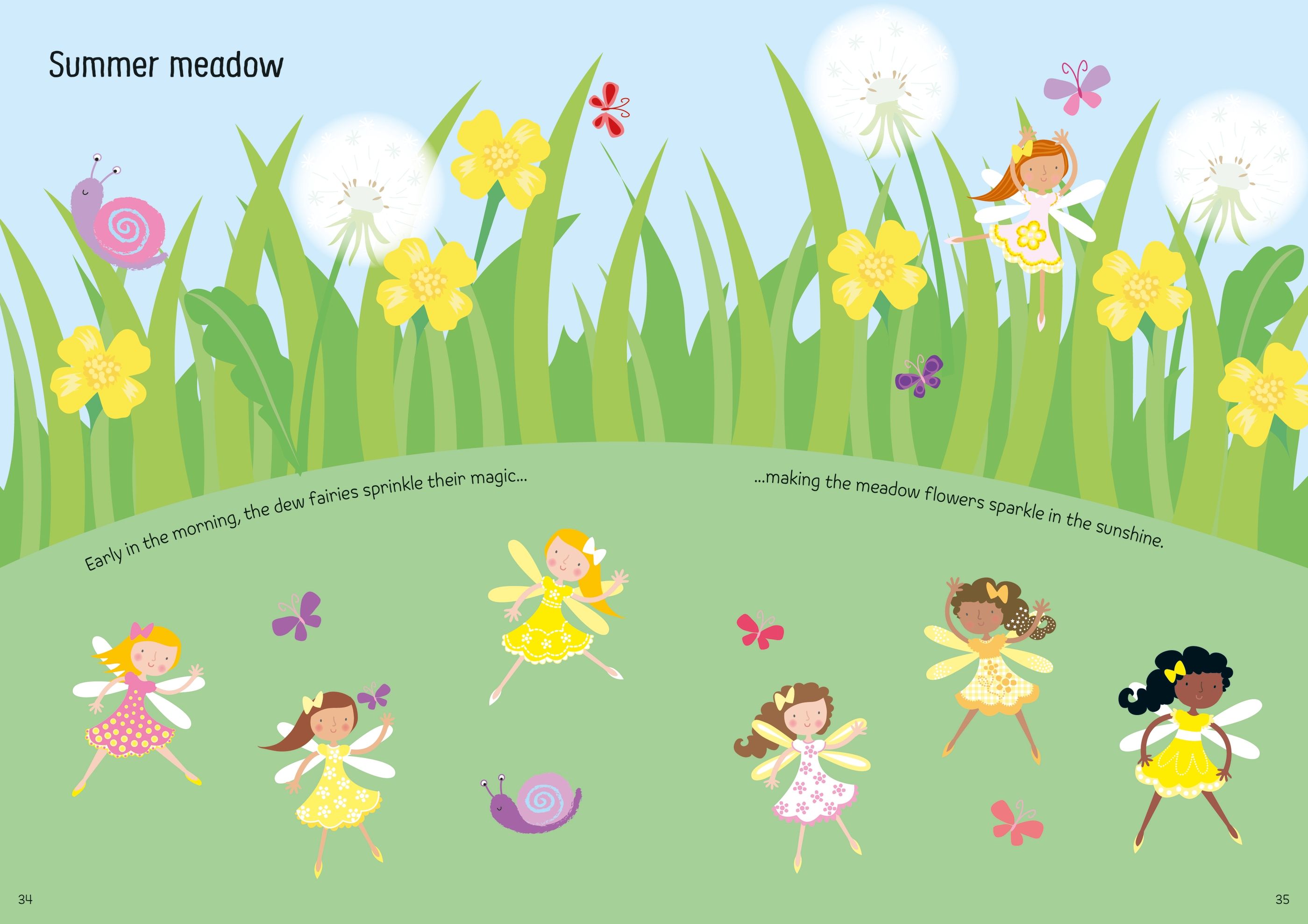 Carte cu stickere Creaturi magice, My First Sticker Book Magical Creatures, Usborne, +3 ani