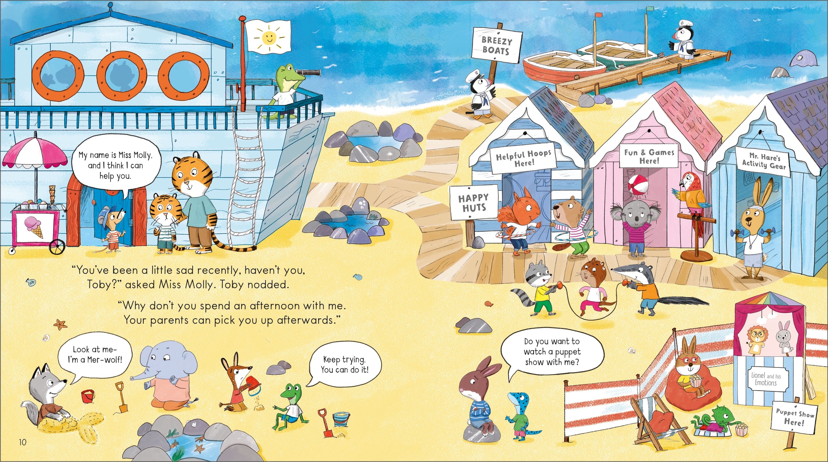 Carte de povesti Scoala de fericire a Domnisoarei Molly, Miss Molly's School of Happiness, Usborne, +3 ani