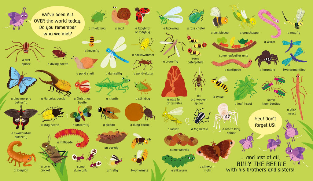 Carte cu clapete My First Lift-the-flap Spot and Say Bugs, Usborne, +2 ani