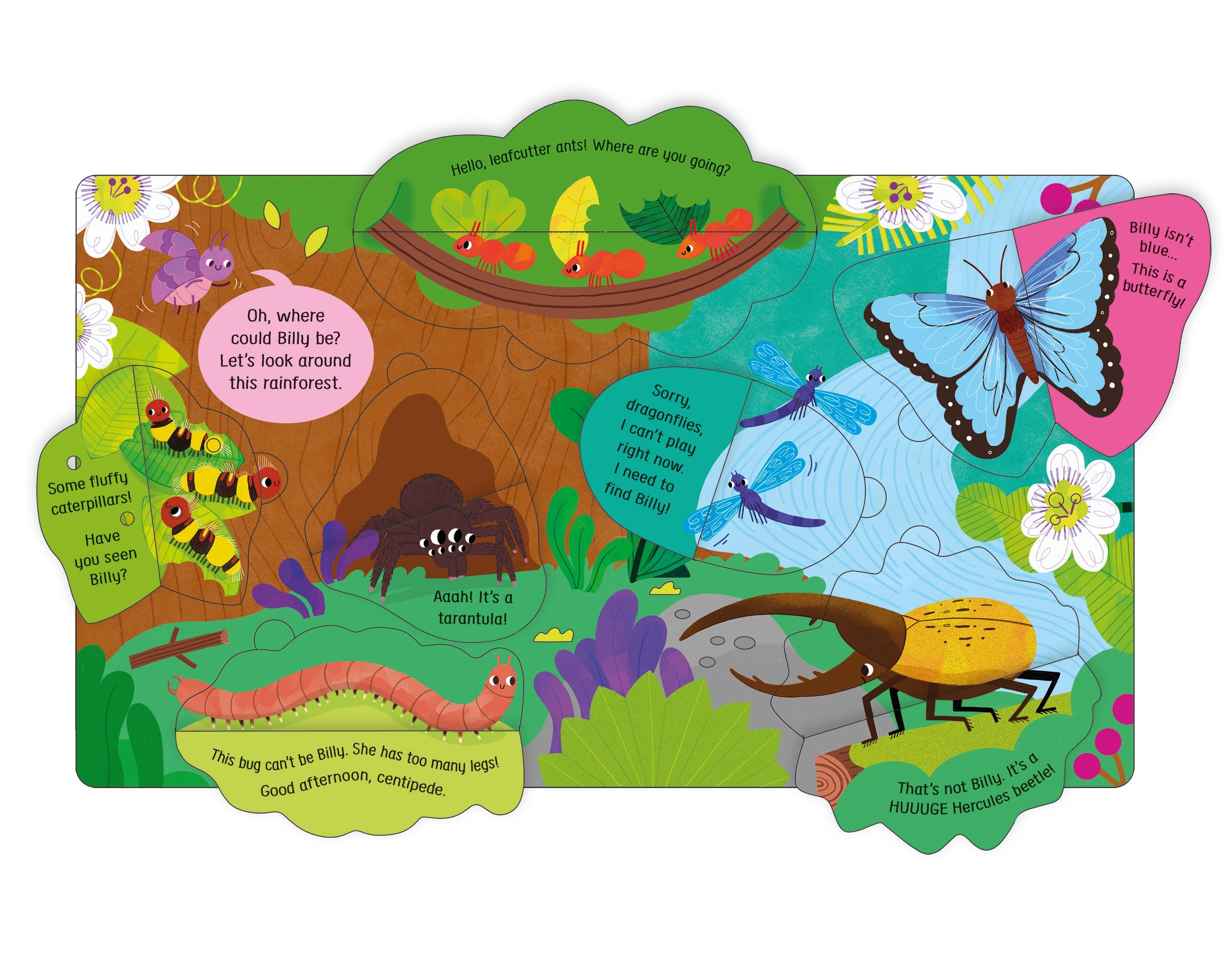 Carte cu clapete My First Lift-the-flap Spot and Say Bugs, Usborne, +2 ani
