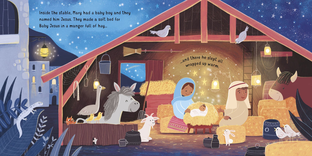 Carte cu luminite Povestea Nasterii Domnului, Twinkly Twinkly, Usborne, +12 luni