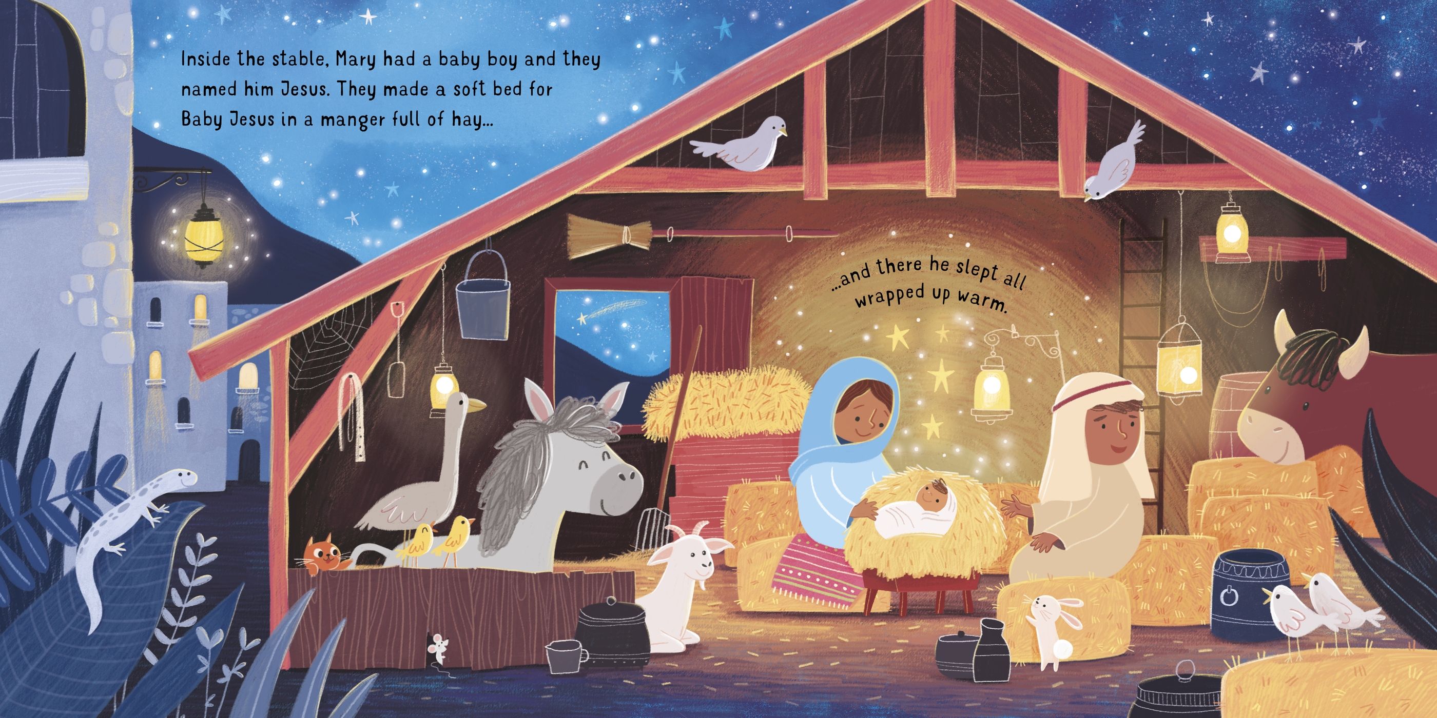 Carte cu luminite Povestea Nasterii Domnului, Twinkly Twinkly, Usborne, +12 luni