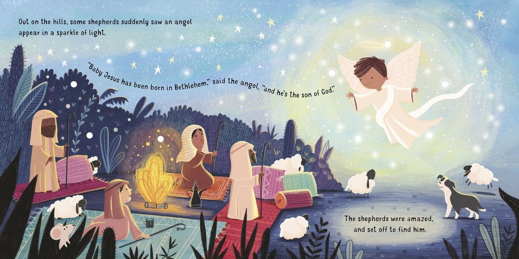 Carte cu luminite Povestea Nasterii Domnului, Twinkly Twinkly, Usborne, +12 luni