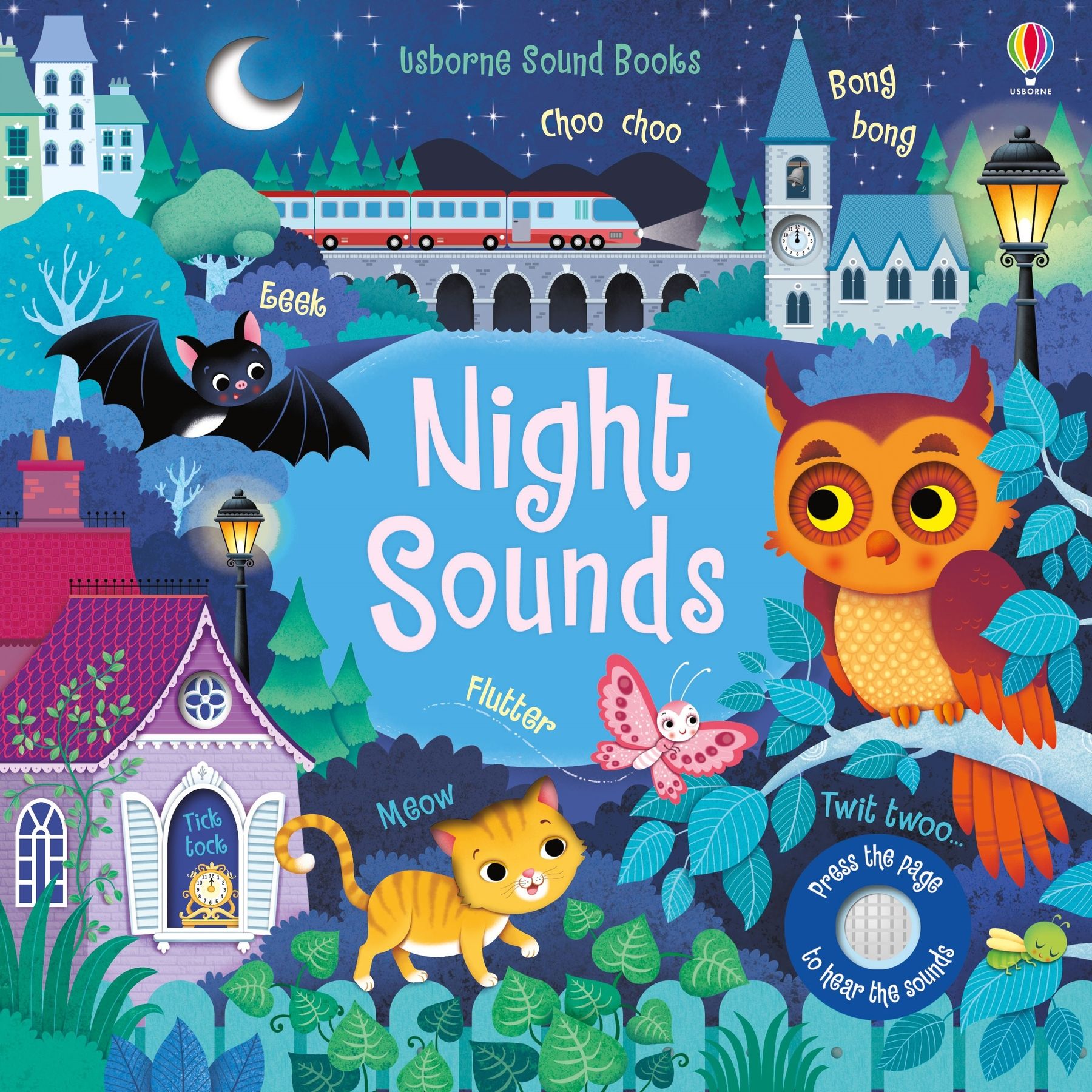 Cartea cu sunete Sunetele noptii, Night Sounds, Usborne, +3 ani