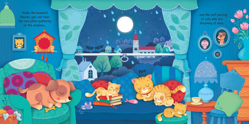 Cartea cu sunete Sunetele noptii, Night Sounds, Usborne, +3 ani
