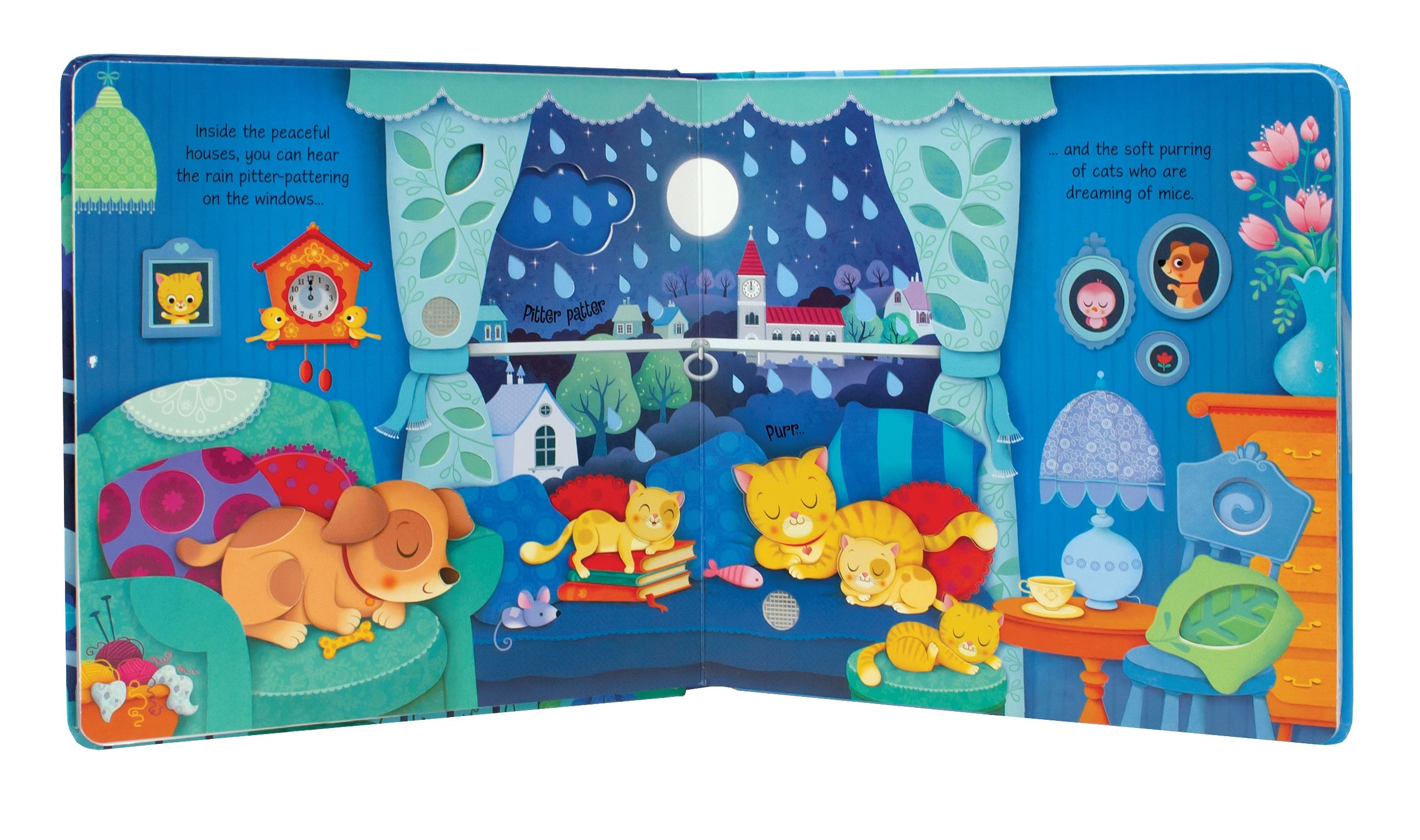 Cartea cu sunete Sunetele noptii, Night Sounds, Usborne, +3 ani