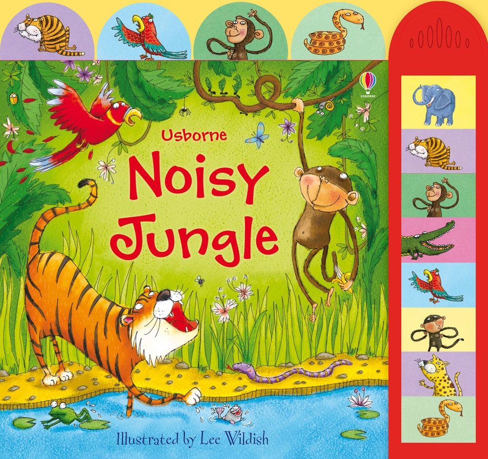 Carte cu sunete Noisy Jungle, Usborne, +3 ani