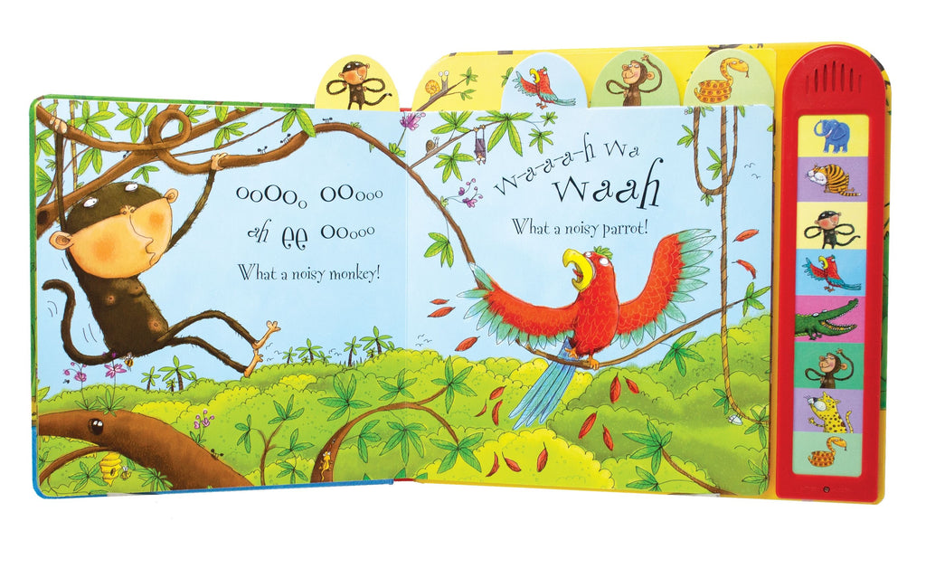 Carte cu sunete Noisy Jungle, Usborne, +3 ani