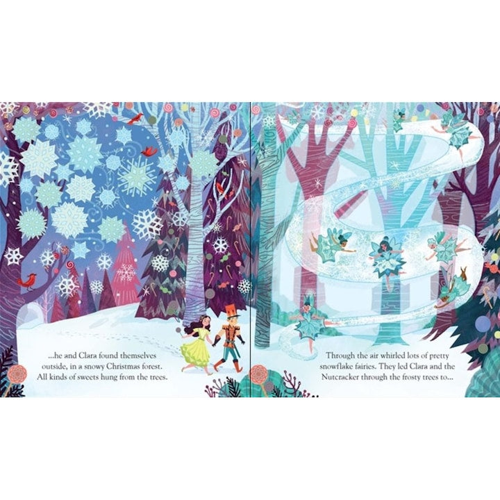 Carte interactiva cu clapete Priveste in interiorul unei povesti Spargatorul de nuci, Peep inside a Fairy Tale The Nutcracker, Usborne, +3 ani