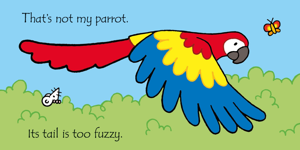 Carte senzoriala Acela nu este papagalul meu, Touchy-feely - That's not my parrot..., Usborne, +3 luni
