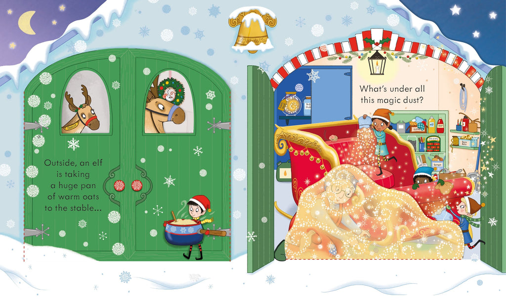 Carte cu clapete despre Craciun, Peep Inside Christmas, Usborne, +3 ani