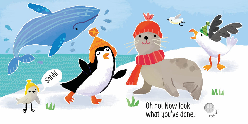 Carte muzicală Nu gadila pinguinul!, Don't Tickle the Pinguin, Usborne, + 6 luni