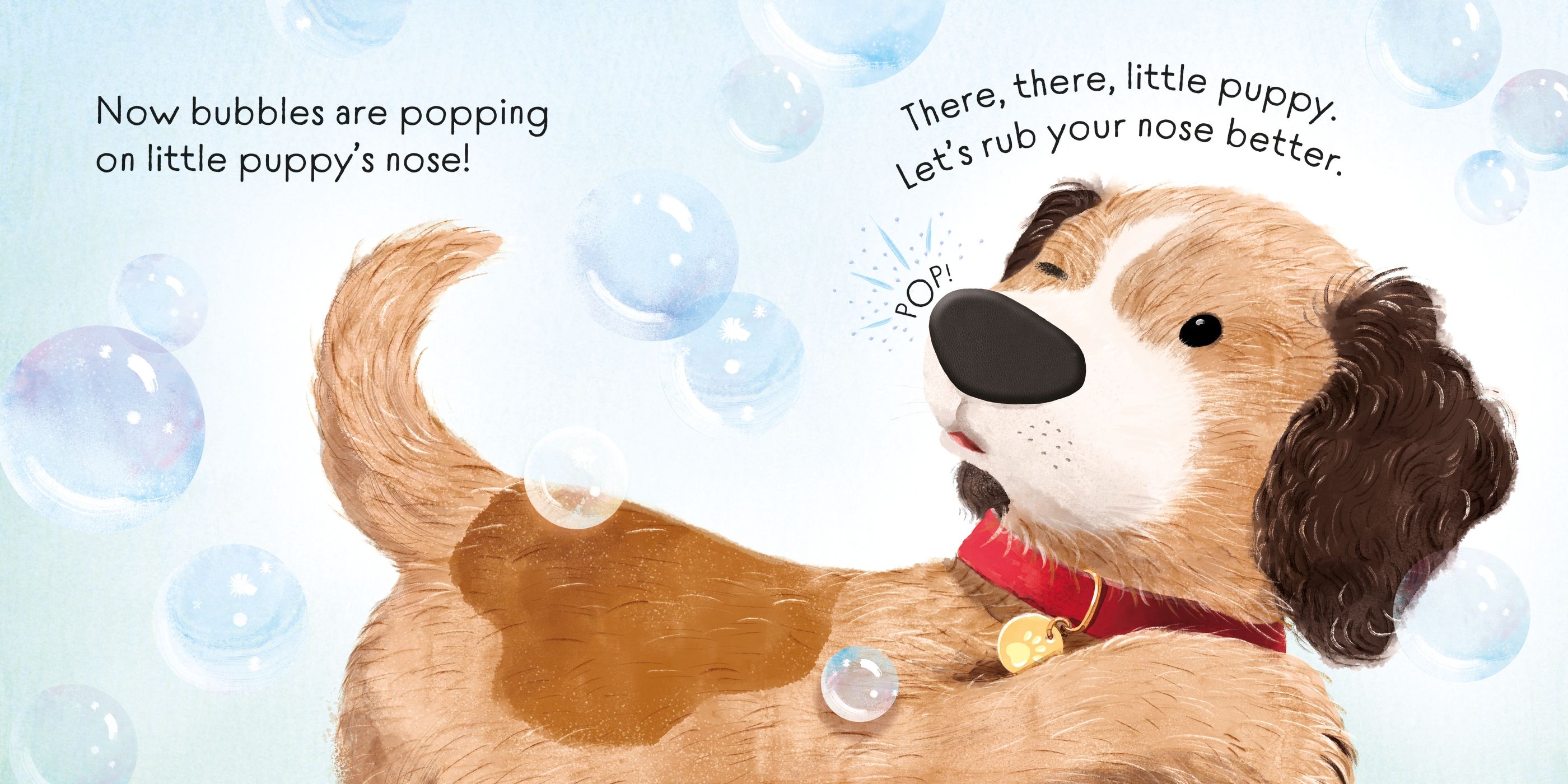 Carte senzoriala There There Little Puppy, Usborne, +6 luni
