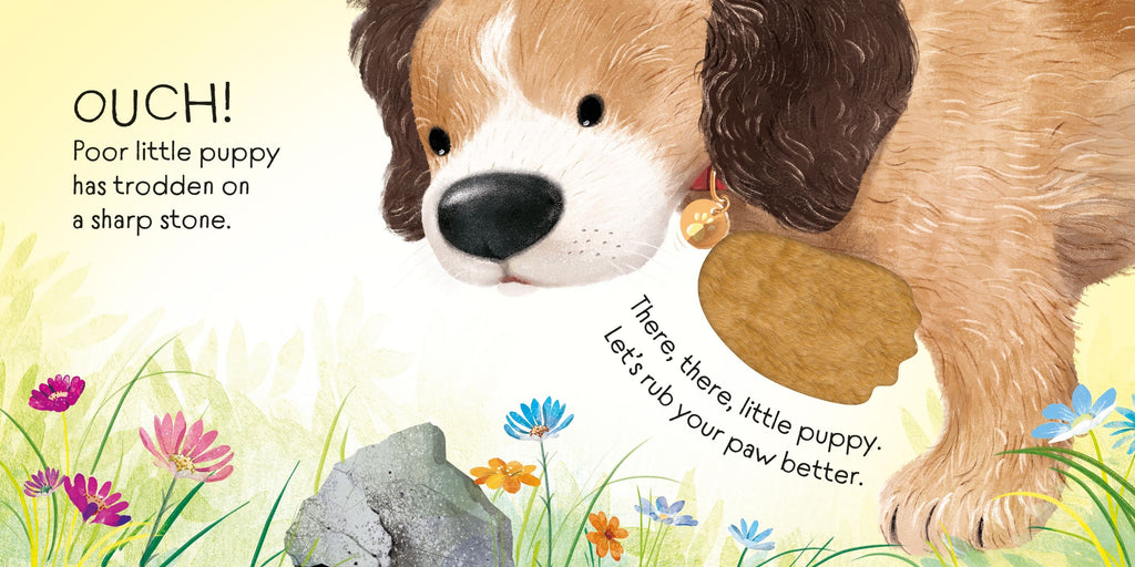Carte senzoriala There There Little Puppy, Usborne, +6 luni