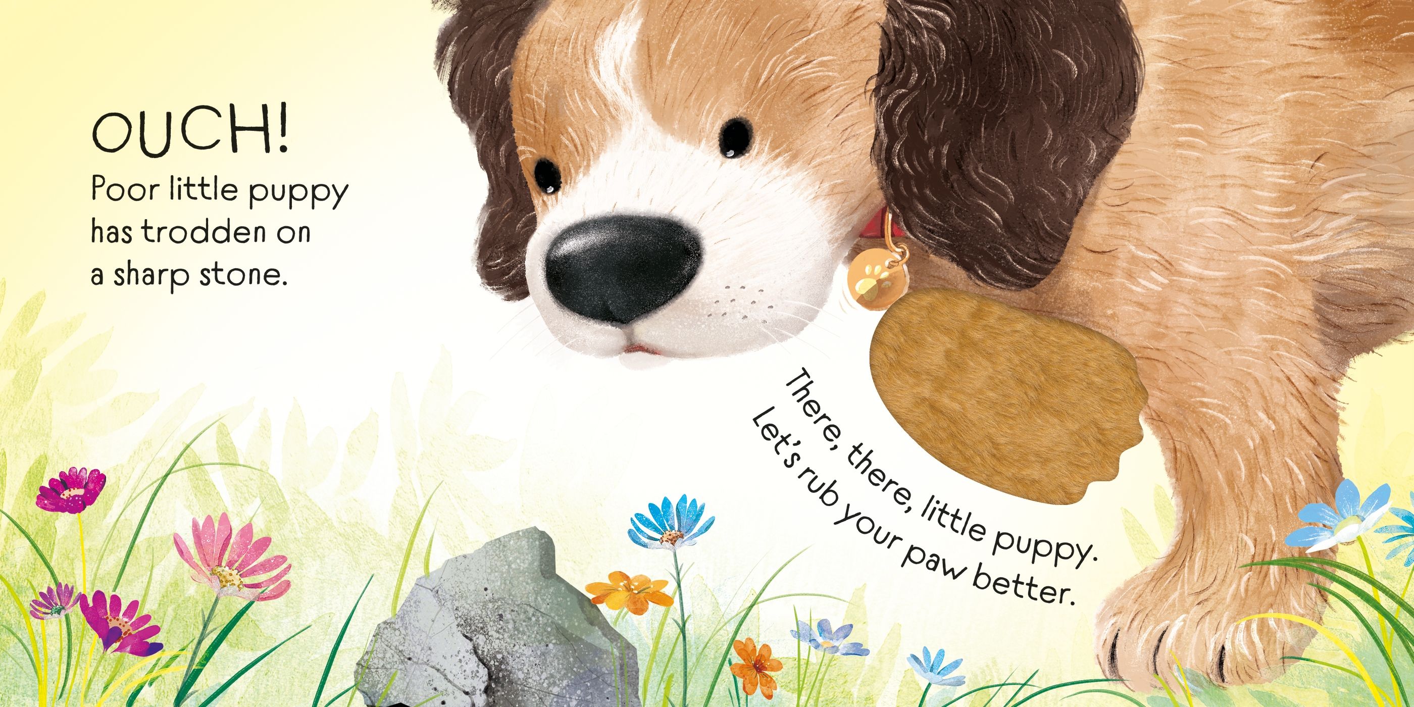 Carte senzoriala There There Little Puppy, Usborne, +6 luni
