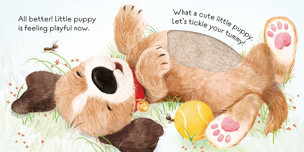 Carte senzoriala There There Little Puppy, Usborne, +6 luni