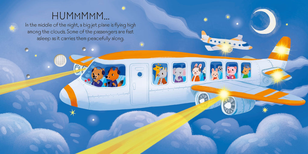 Carte cu lumini si sunete Avioane si elicoptere, Lights and Sounds Planes and Helicopters, Usborne, +12 luni