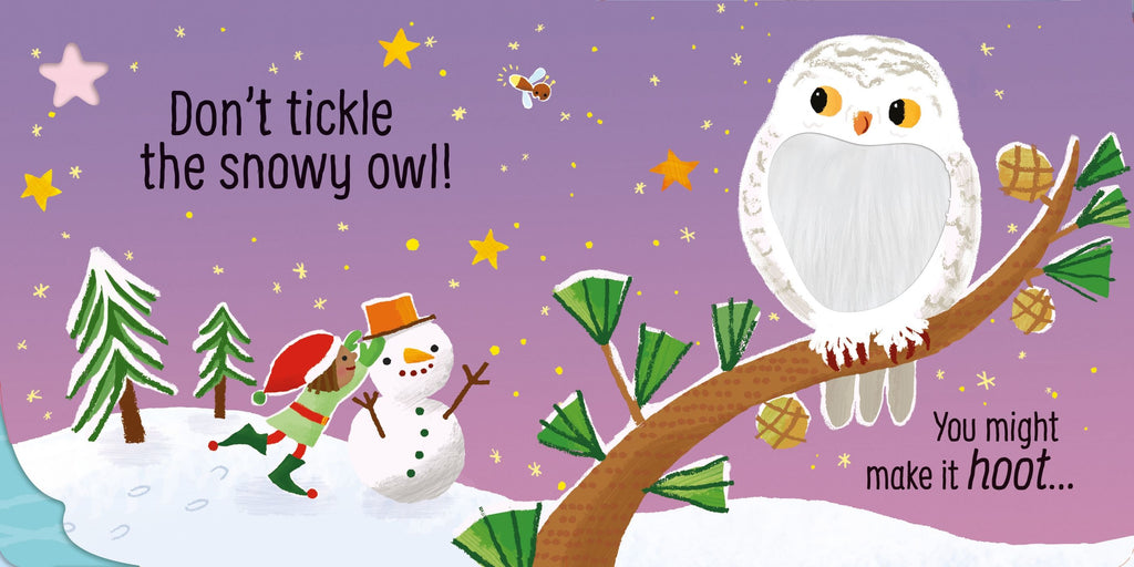 Carte senzoriala de Craciun Nu gadila renul!,  Don't Tickle the Reindeer!, Usborne, +6 luni
