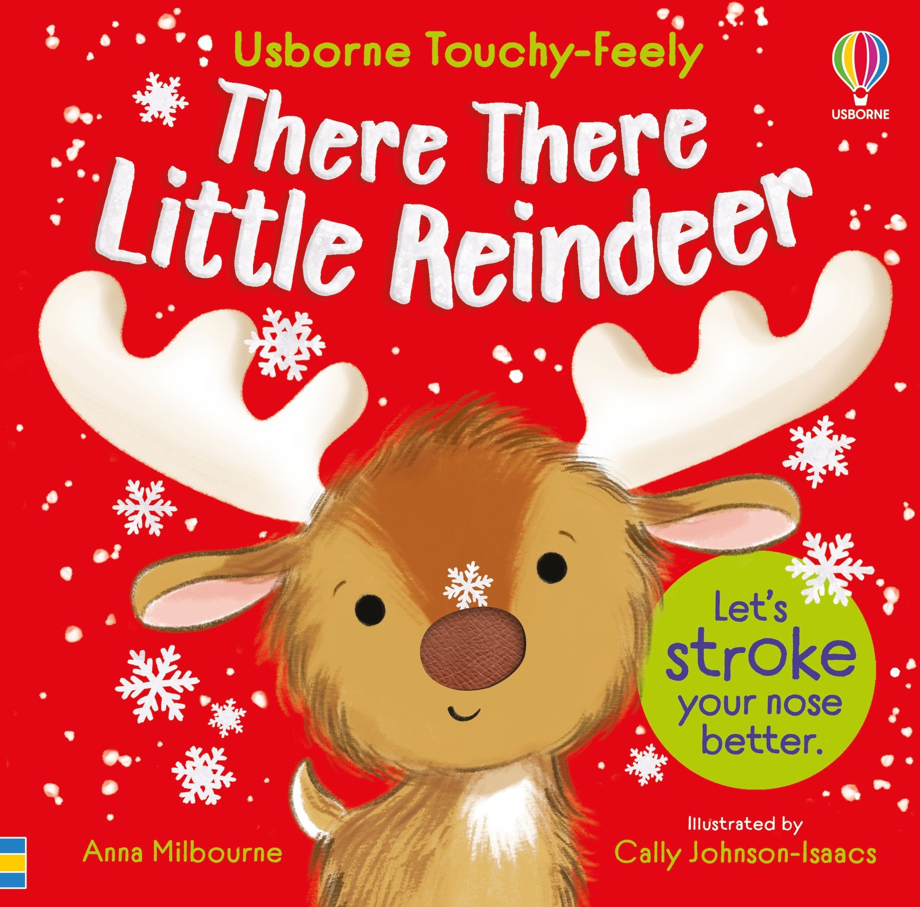 Carte senzoriala There There Little Reindeer, Usborne, +6 luni